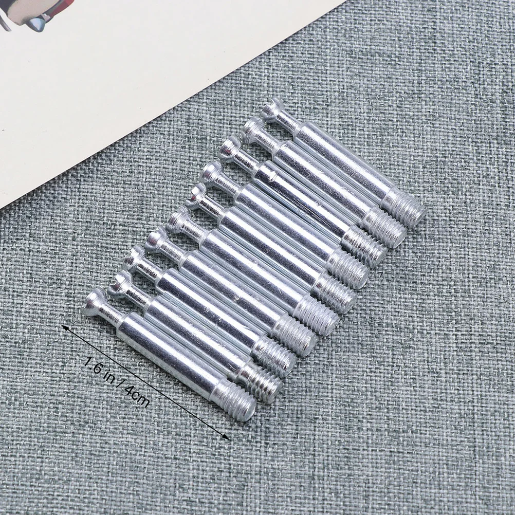 24 Sets Fastening Connector Bolts Cabinet Furniture Dowels Fixing Screws Cam Fittings Heavy Lock Fasteners Iron Connectors