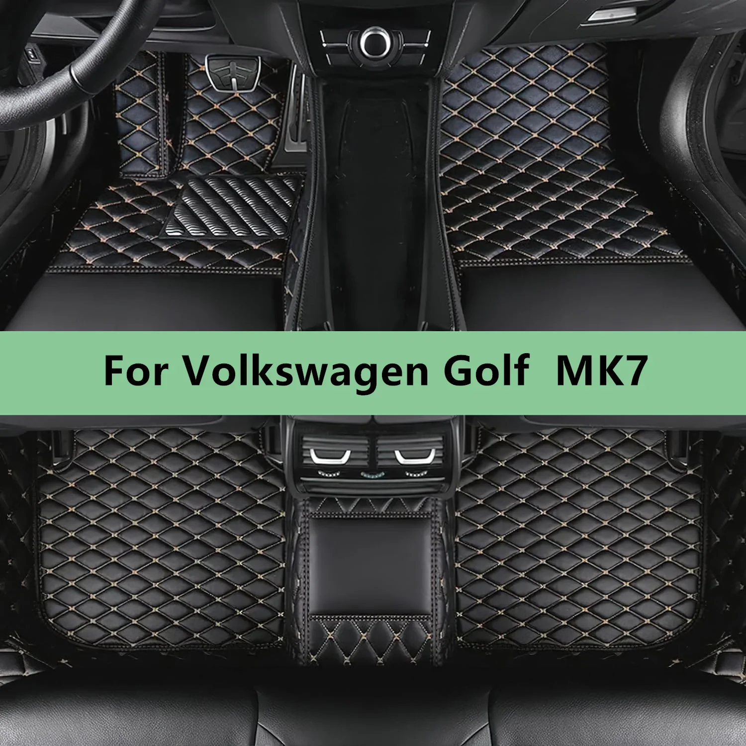 

Custom Car Floor Mats For Volkswagen Golf MK7 2015 2016 2017 2018 2019 2020 2021 Floor Mats For Car Men Women Car Accessories