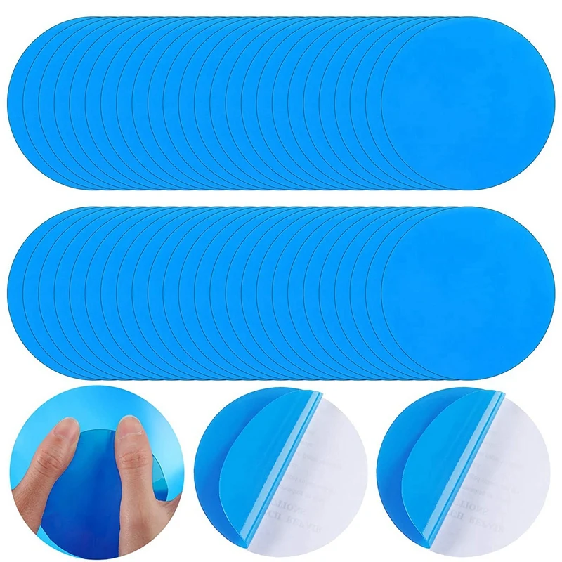 Round Self-Adhesive PVC Repair Patch, Vinyl Pool Liner Patch, Boat Repair Vinyl Rubber, For Inflatable Boat Kayak Kayak