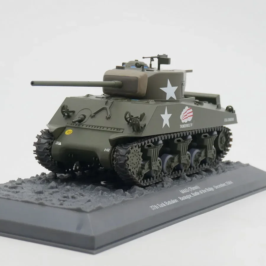 

Литая модель танка Altaya в масштабе 1:43, M4A3 Sherman, Вторая мировая война, средний танк, армированный боевой танк из сплава, модель гусеничного танка