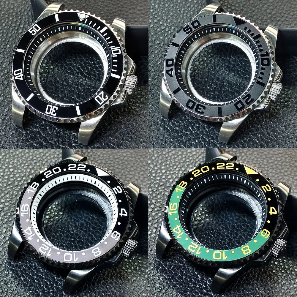 

Корпус NH35, 40,5 мм, серебристый/черный, сапфировое стекло GMT, прозрачная нижняя крышка, водонепроницаемый, для механизмов NH34, NH35, NH36, ремешок 20 мм.