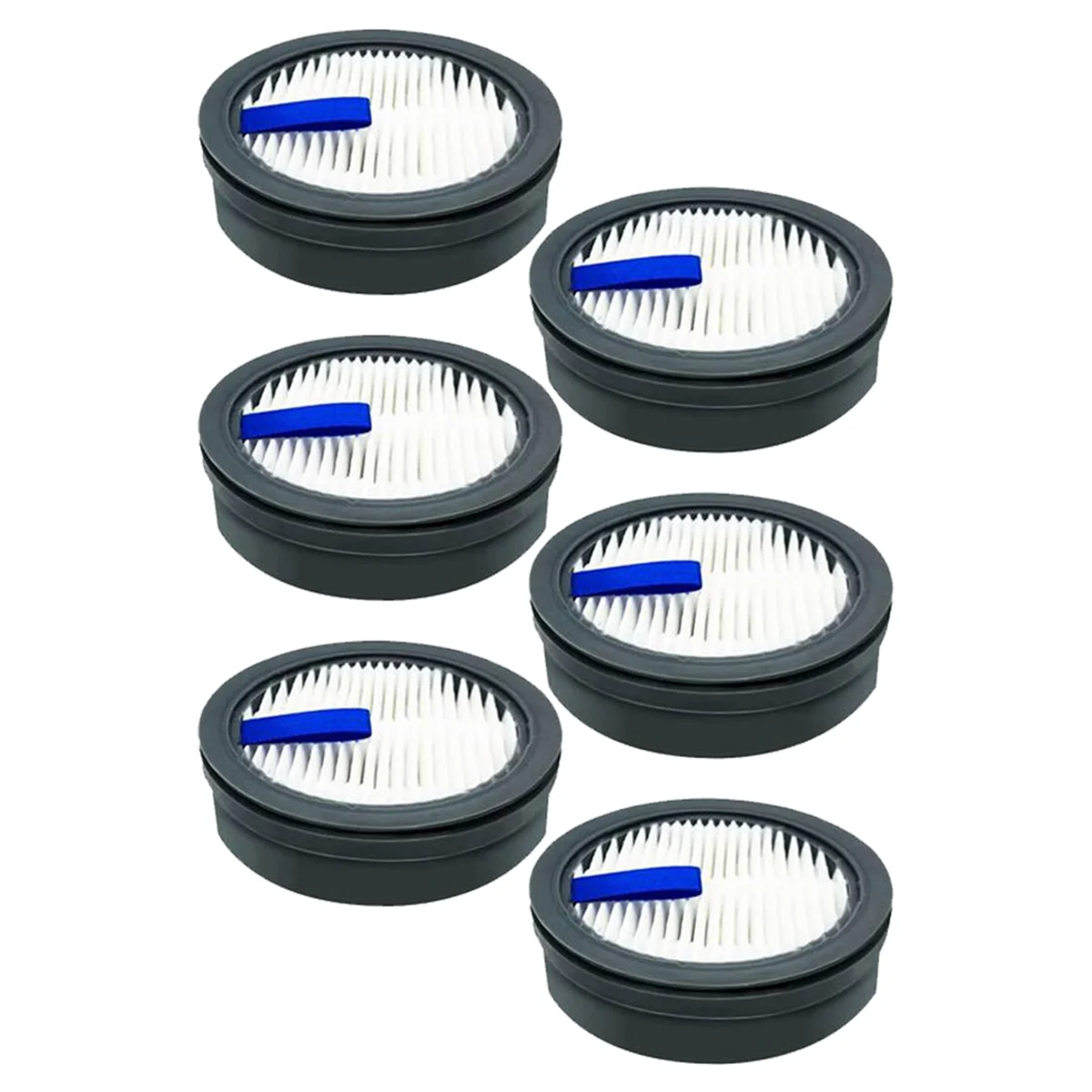 Filtro de vácuo sem fio HEPA, 6pcs, para Afoddon A200PRO, A200, ORFELD B08, C10A, C10G, NEQUARE S12, S25, S26 Series