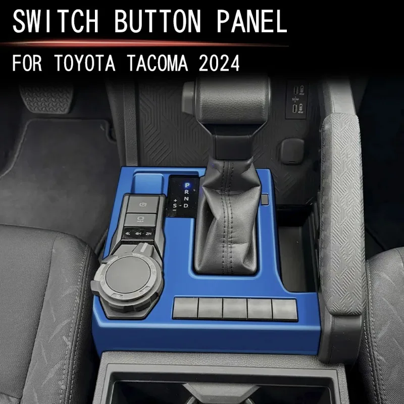 

For Toyota Tacoma 2024-2025 ABS Car Center Console Gear Shift Box Panel Covers Trim Sticker Interior Car Accessories
