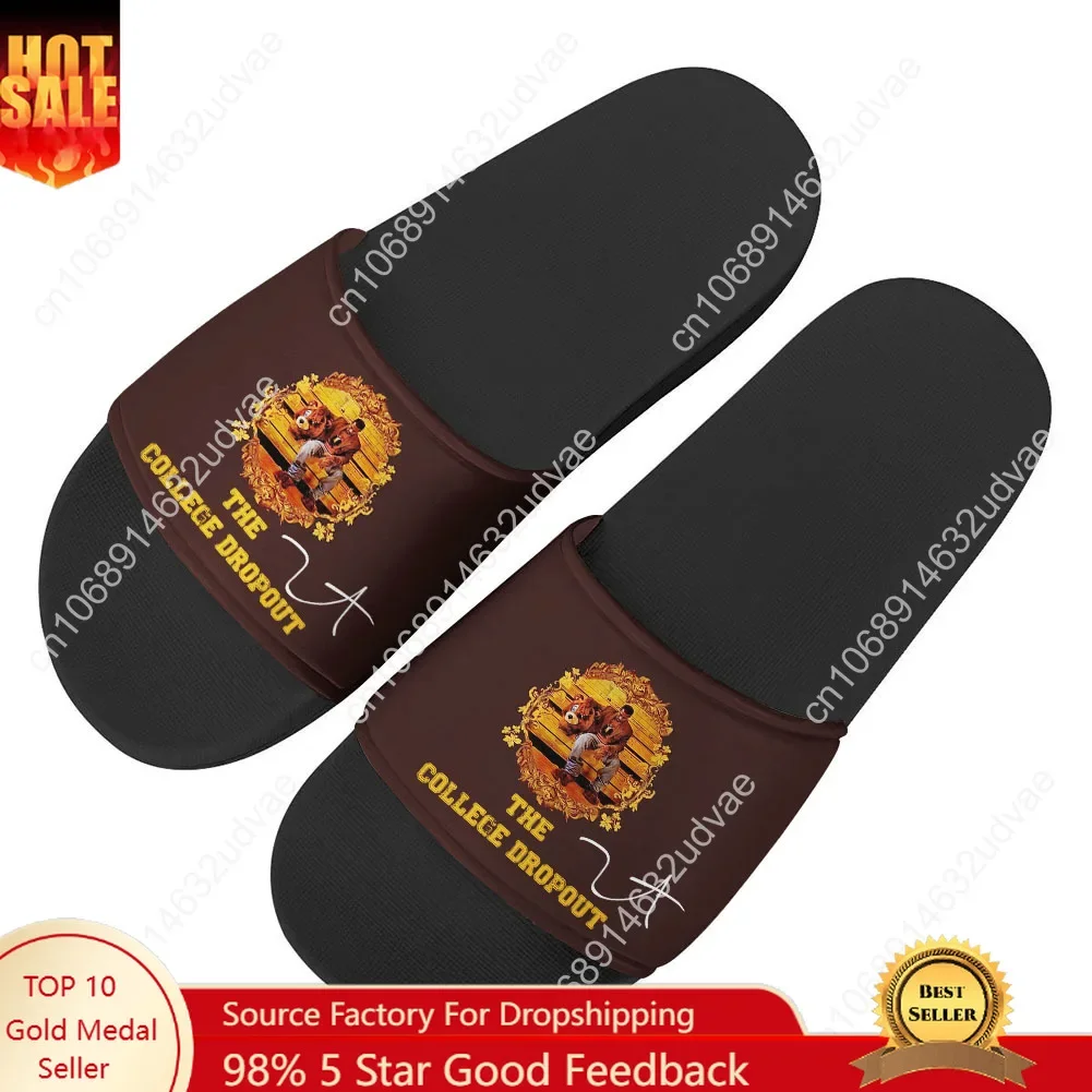 Kanye West Sandals Home Slippers Water Shoes Men Women Teenagers Sandal Bathroom Beach Pool Custom Made Summer Slipper