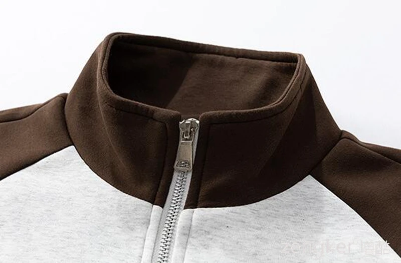 Big size Stand Collar Jacket for Spring and Autumn Trendy Youth Top Casual Versatile Outerwear Cardigan Sweatshirt 9XL 8XL