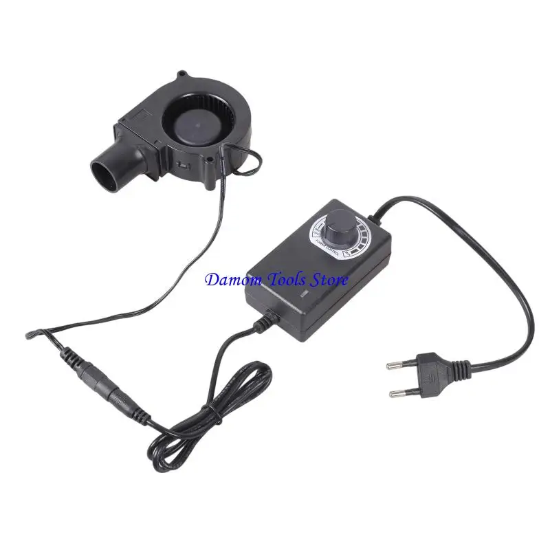 57BE BBQ Grill Accelerator 12V Adjustment Blower Fan For Efficient Management In Outdoor Cooking Camping Electronics Cooling