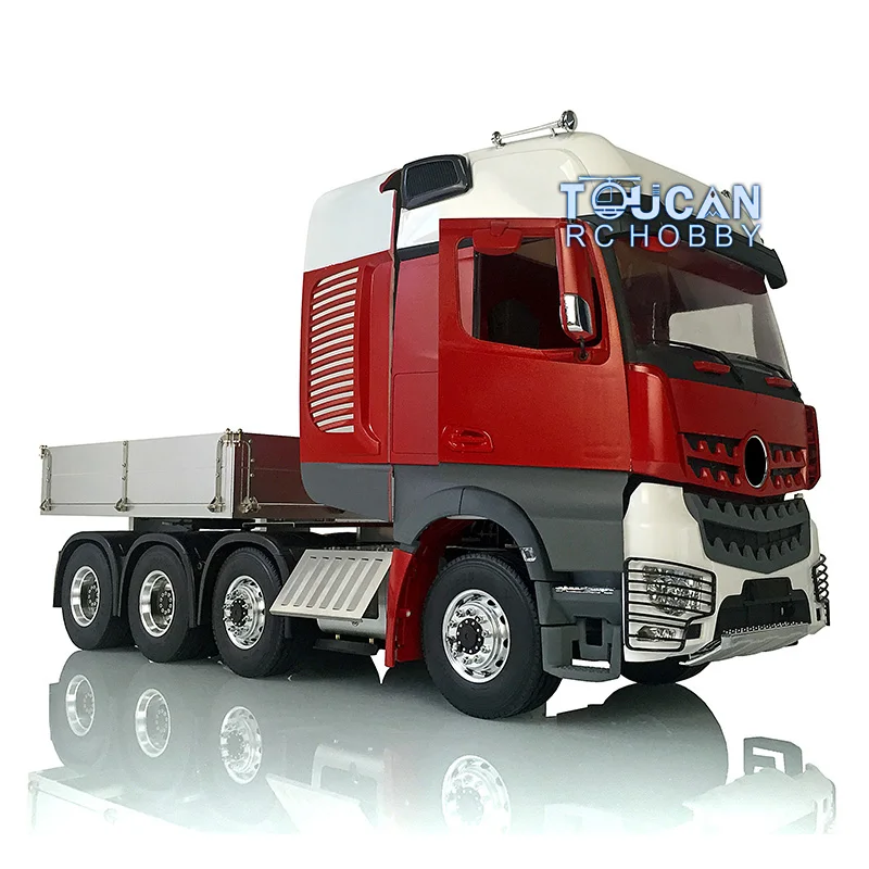 1/14 Scale LESU Metal Chassis RC Model Painted Remote Controlled Vehicle Tractor Truck Bucket KIT Cabin Servo Motor for Toys