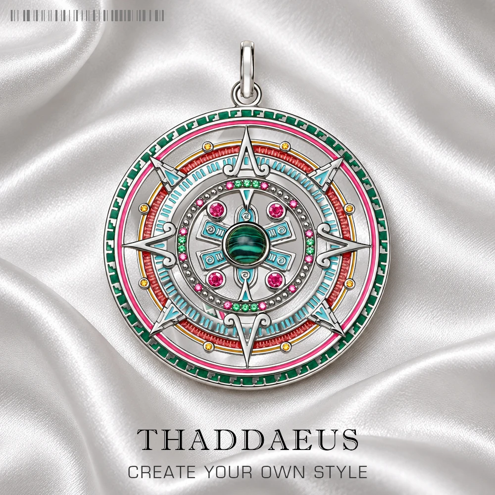 Pendant Magic Amulet,Brand New Bohemia Fashion Jewelry Europe Bijoux 925 Sterling Silver Mythical Aztec Gift For Woman Men