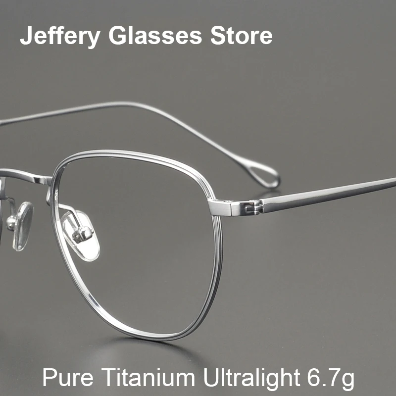 

Pure Titanium Glasses Frame For Men Women Ultralight 6.8g Myopia Prescription Eyeglasses Optical Reading Spectacles Gafas