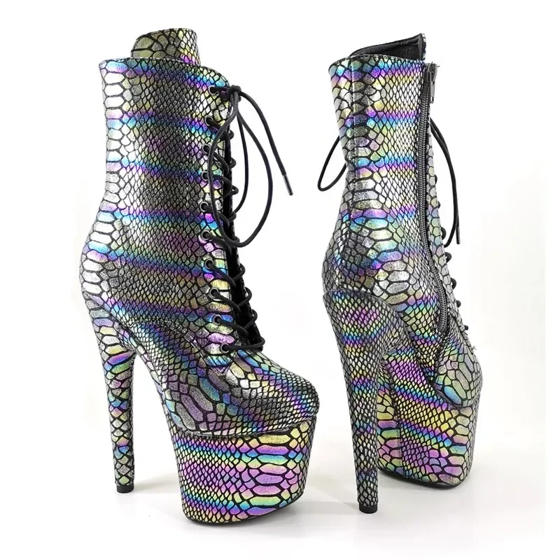 New Fashion Mixed Colors 17CM/7inches Pole Dancing Shoes High Heel Platform Women's Modern Boots