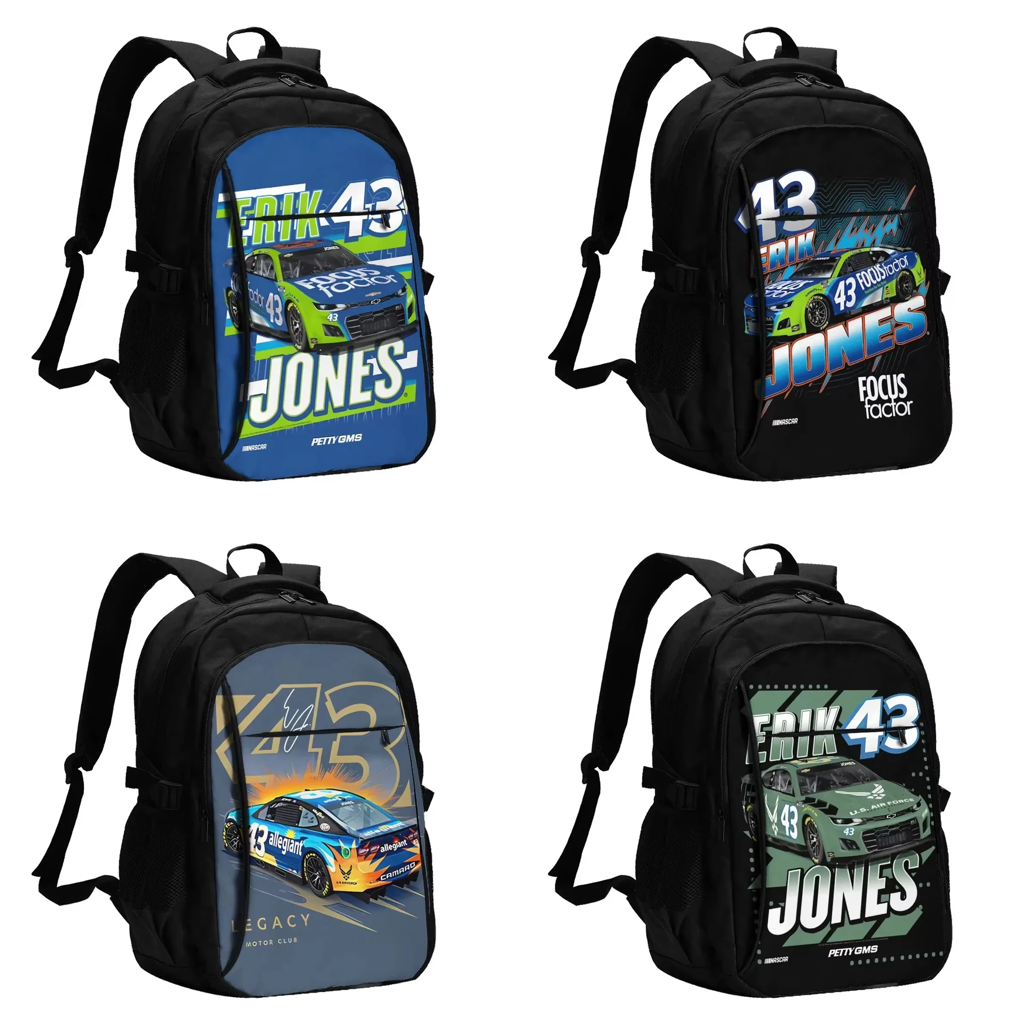 

Erik Jones 43 Travel Laptop Backpack, Business Water Resistant Backpack with USB Charging Port, College Bag for Men & Women