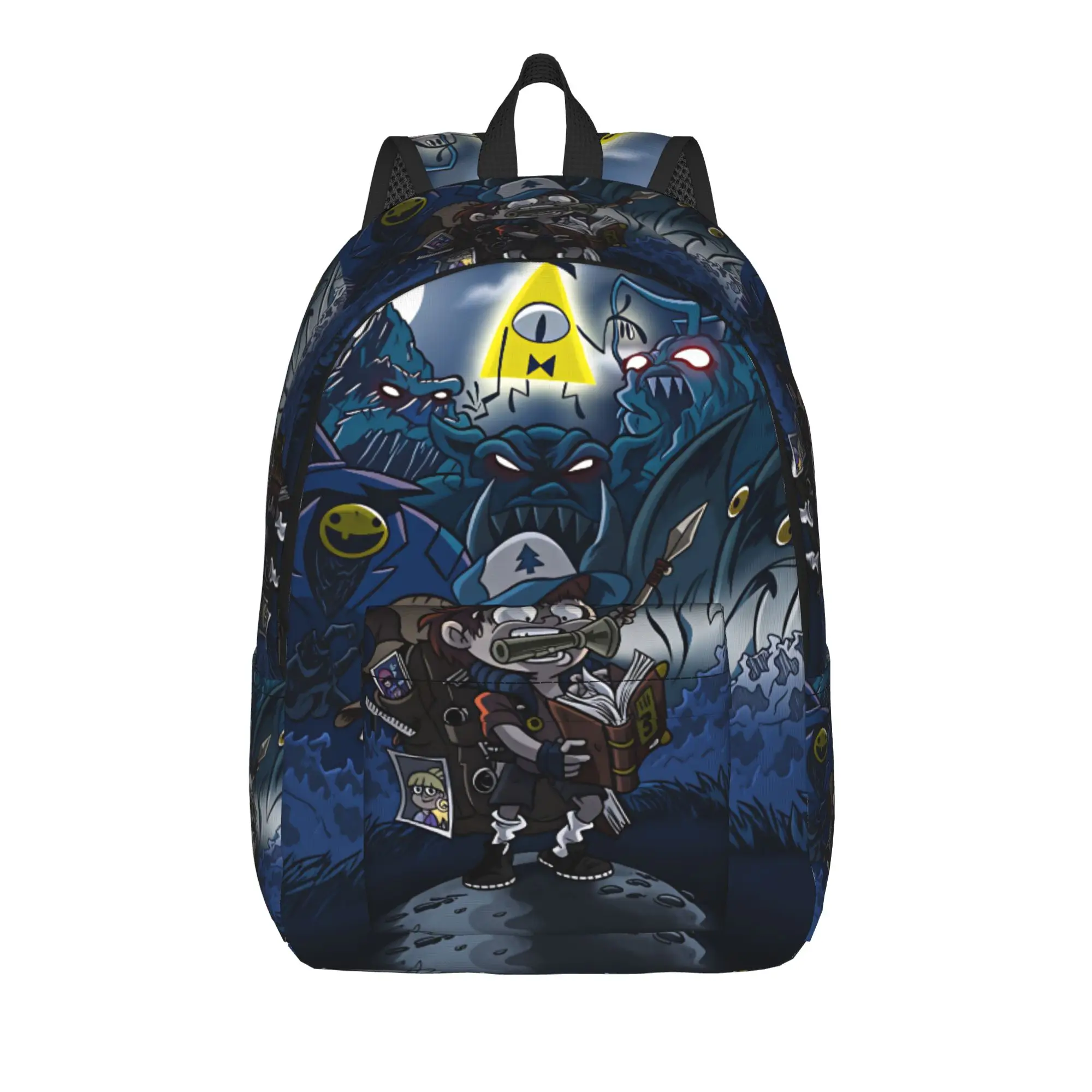 Cartoon G-Gravity Fall Backpack Female Bill Cipher Lightweight Backpacks Polyester Modern High School Bags Outdoor Style