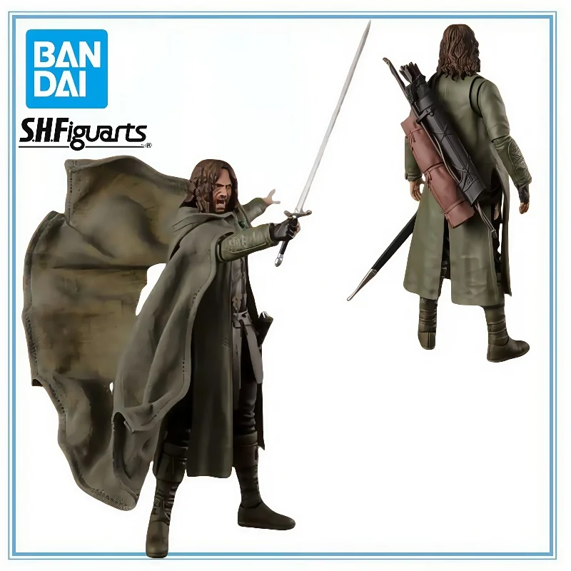 BANDAI Genuino El Señor de la Fellowship del Anillo Aragorn II Elessar - S.H.Figuarts Kit de Garaje Regalos Juguetes Modelo Kit de Garaje