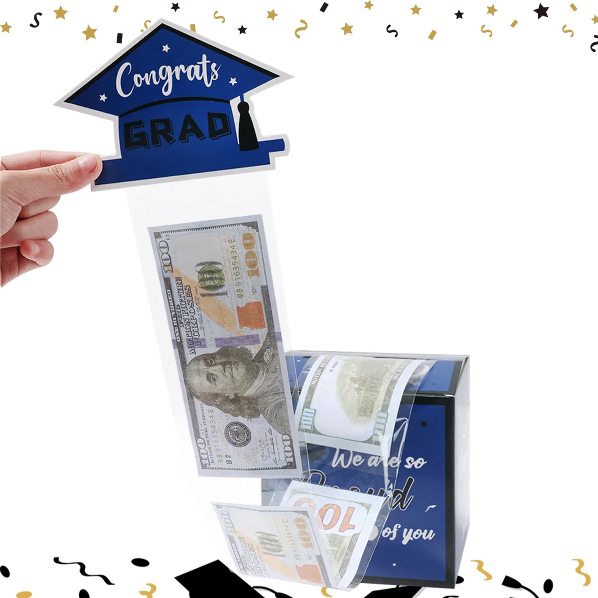 

Graduation Party Supplies Money Box for Cash Pull Gift Party Favor Graduation Surprise Cash Box Graduation Decoration 2025