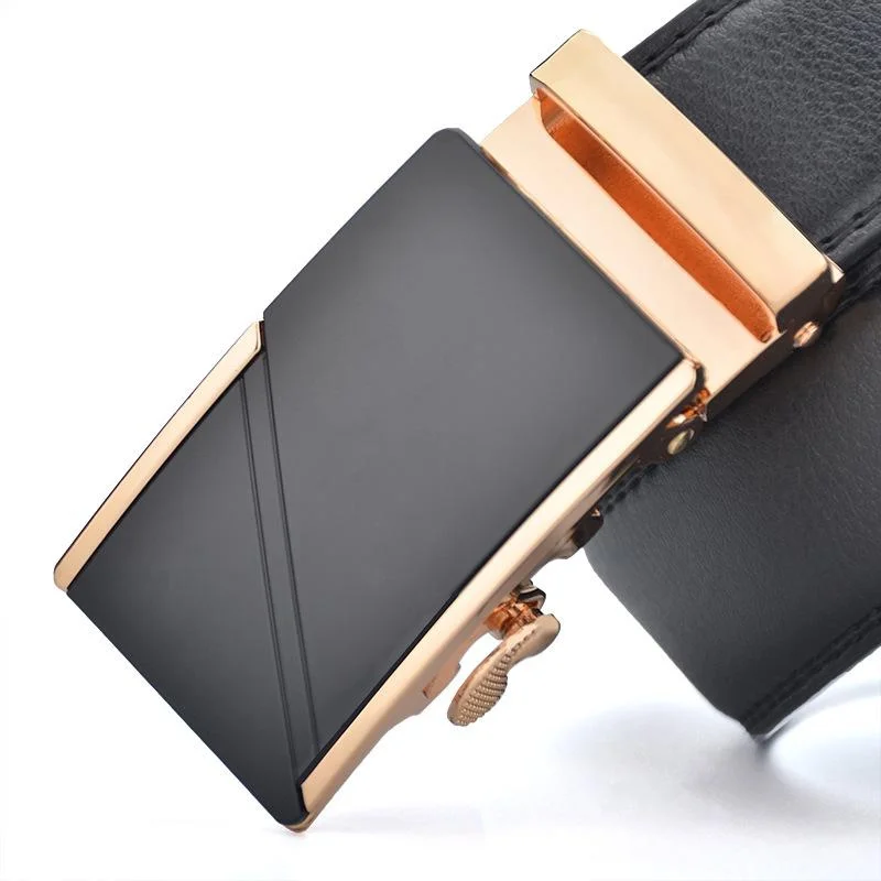 Plus Size lederen riem met automatische gesp voor heren 80-150 cm (1 stuk)