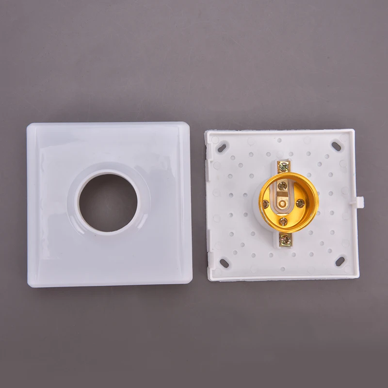 Suporte de lâmpada LED, Tomada de encaixe redondo e quadrado, Plug Switch, Lâmpada pendurada, E27