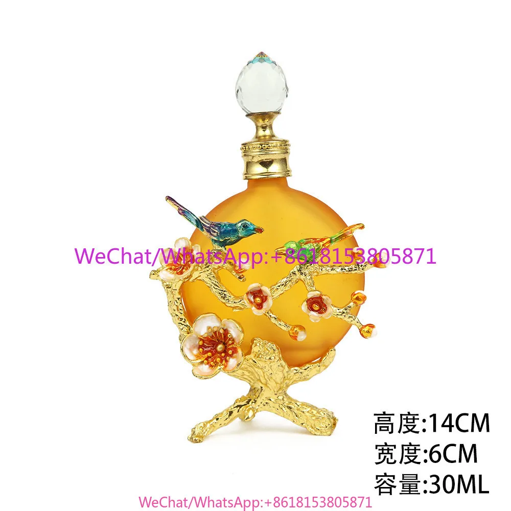 30ML luxury retro sub-packaging glass bottle empty box dresser jewelry ornament