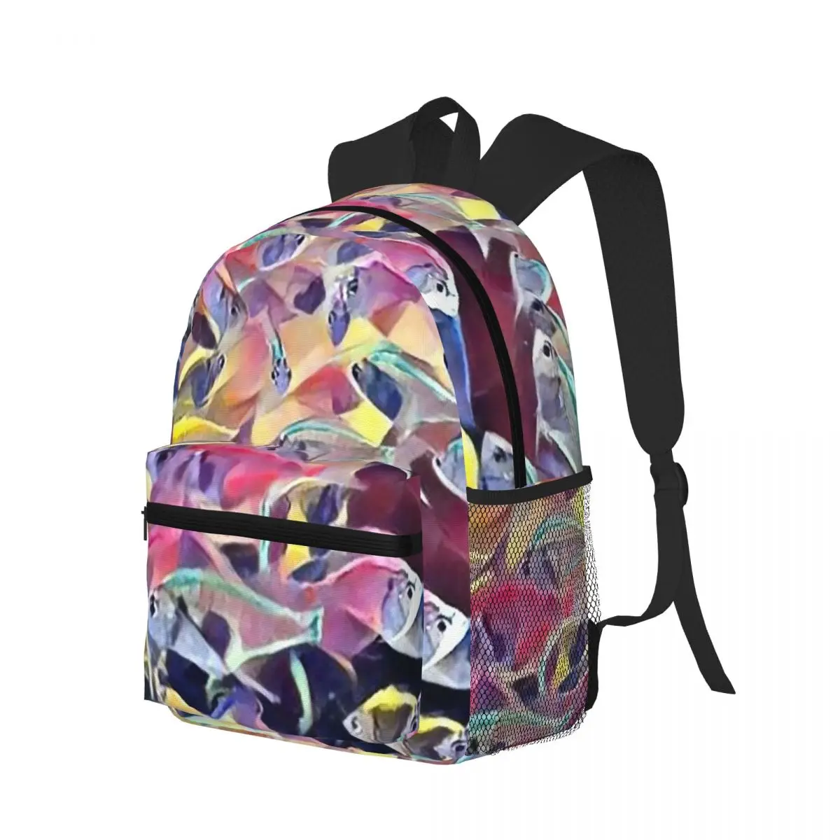 

A Lot Of Fish Student Backpack School Bag Hiking Travel Daypack for Men Women Bookbag Shoulder Bags