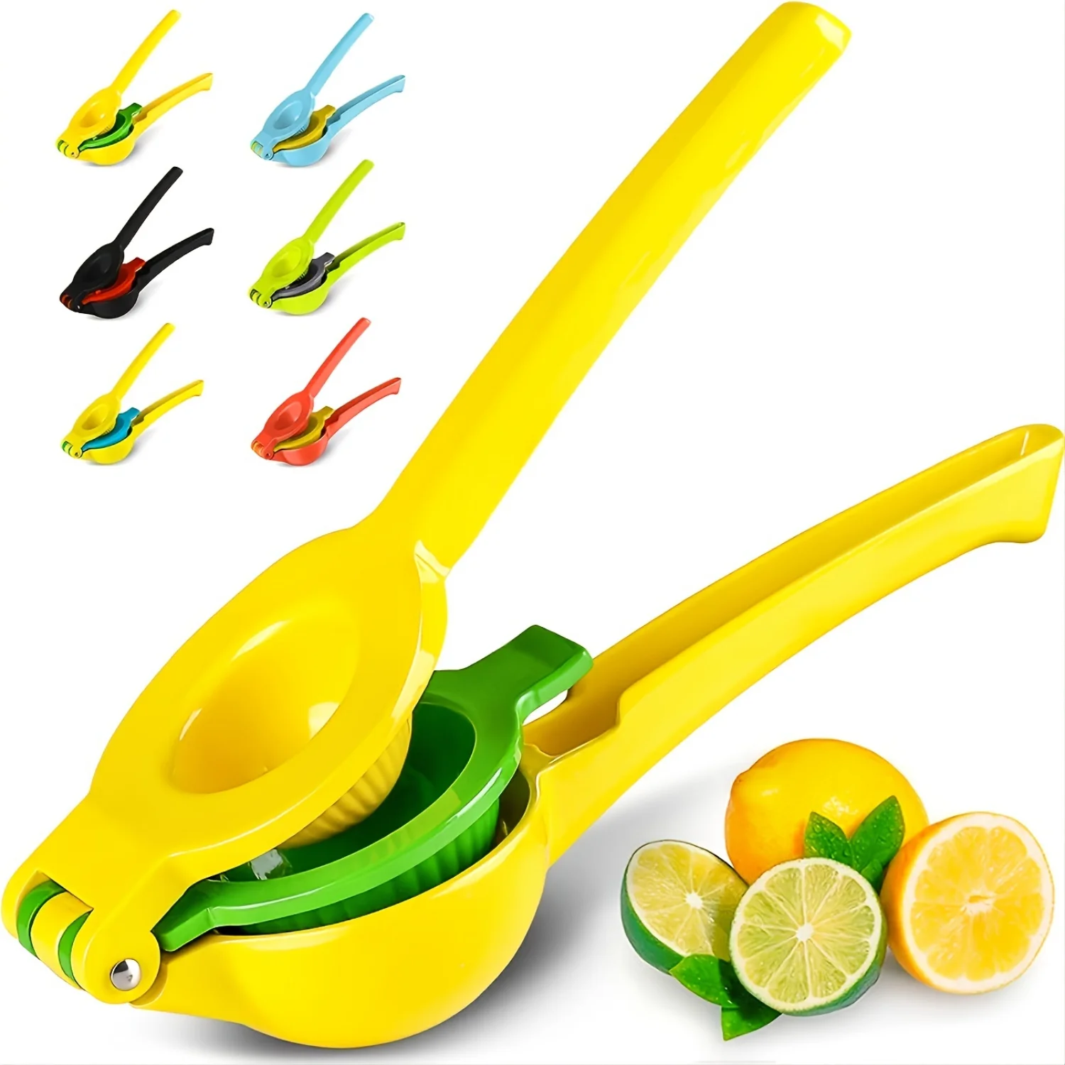 

Effortless 2-In-1 Lemon Lime Squeezer - Quick Healthy Juice, Compact Dishwasher Safe