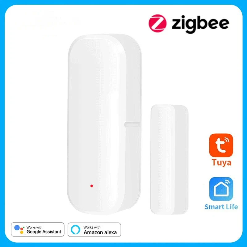 

ZigBee Door Window Sensor Detector Tuya Smart Life App Home Security Protection Alarm System For Alexa Google Assistant