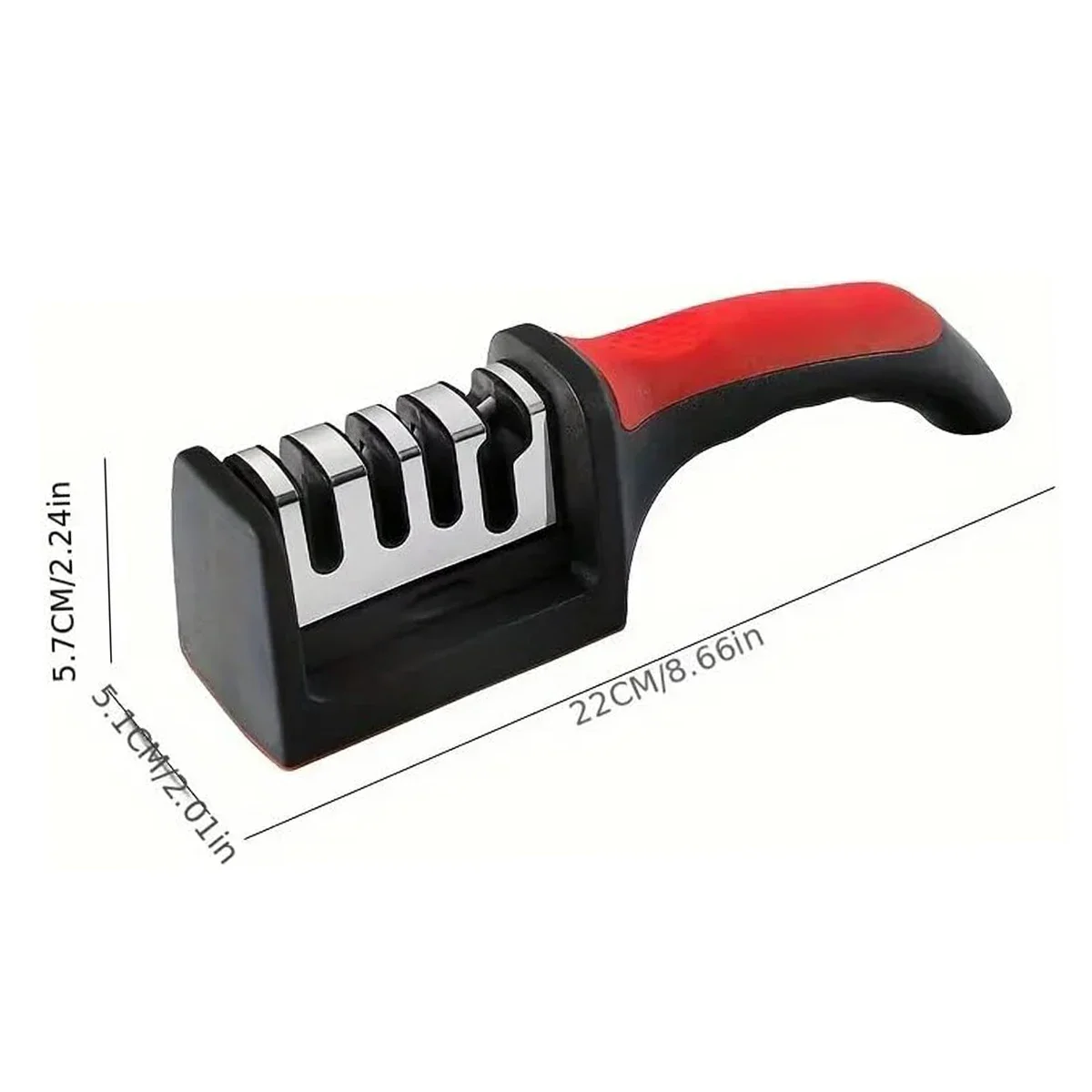 Segment Knife Sharpener Kitchen Multifunctional Manual Sharpening Stone with Non Slip Base Kitchen Utensils Grinding Tools