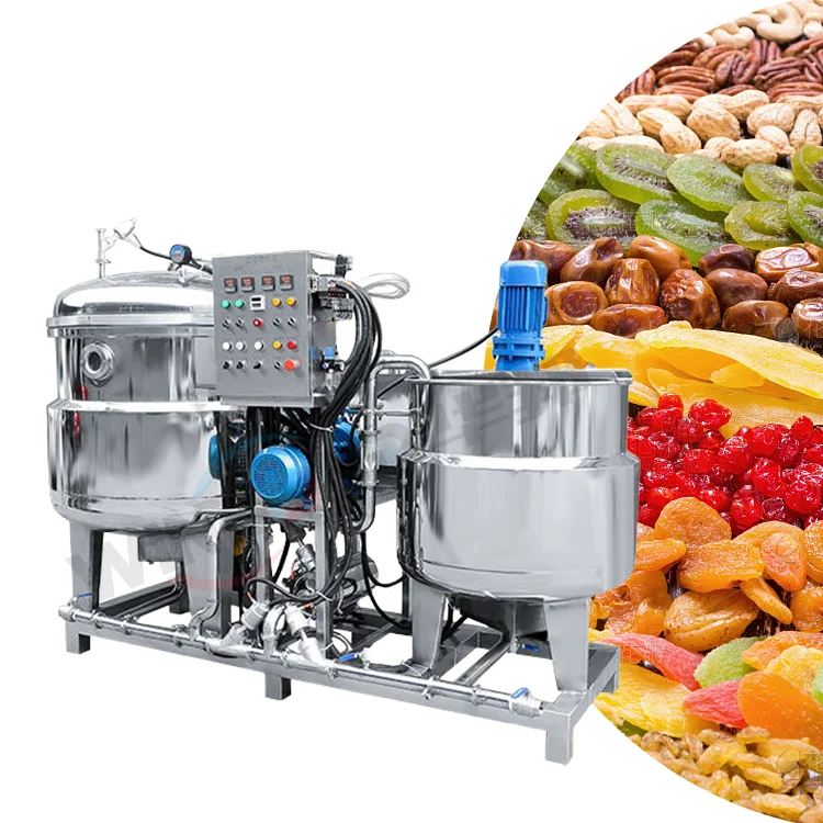 Hollow Hawthorn Vacuum Sugar-Soaking Tank for Commercial Fruit Preserves Apricot Dry Fruit Flavoring Pot