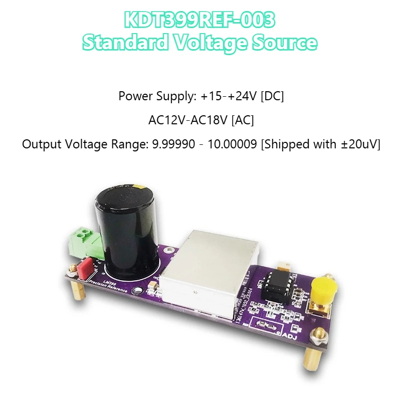 LM399H Voltage Reference Source Module+10V Standard Output 5/4/3 Bit Half Meter Calibration Standard Voltage Source KDT399REF