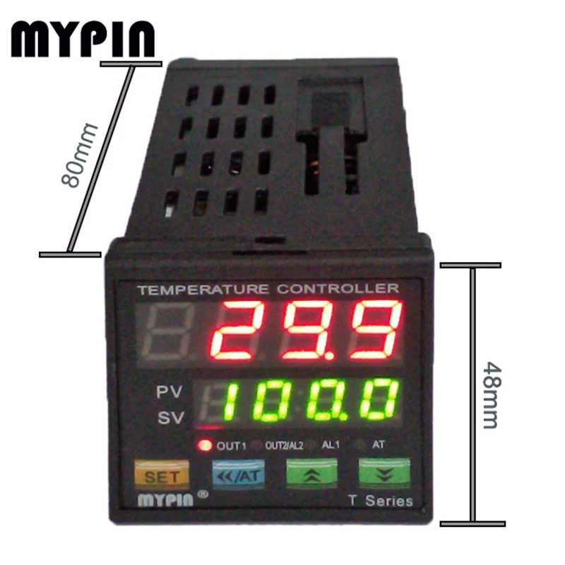 Imagem -02 - Monin Pid Temperatura Termostática Controlador 010v Saída Ssr Saída Ta4-vsr