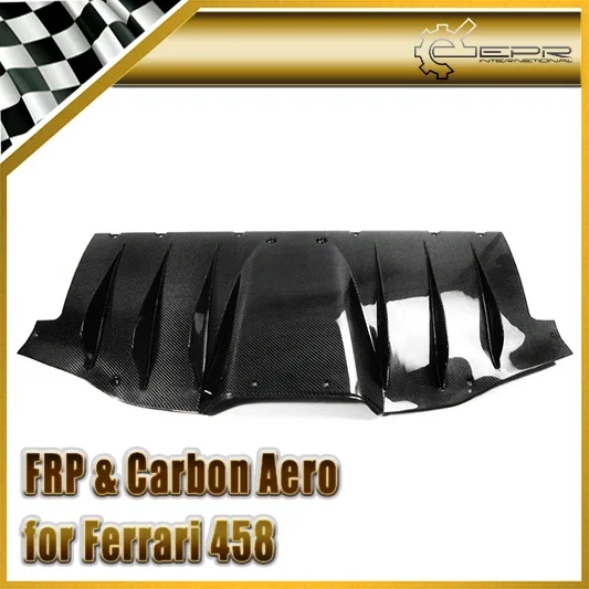 For F458 Italia Carbon Fiber OEM Style Rear Bottom Diffuser  Glossy  Fibre Under Panel Racing Auto Body Kit Accessories Trim