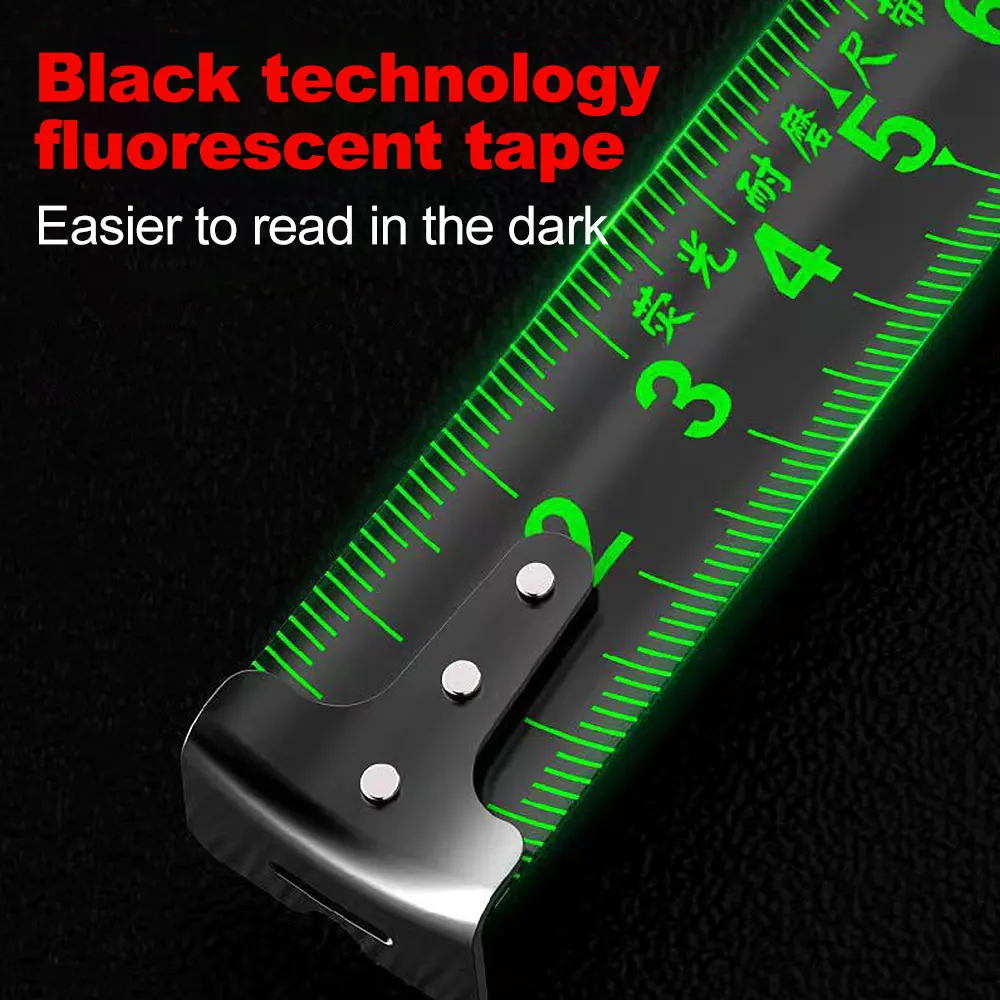 5/10M High-precision Measuring Tape Self Locking Steel Tape Measure Fluorescent Ruler Tape Household Measuring Tool