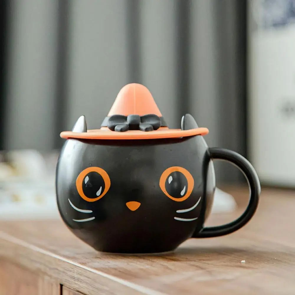 Zombie Ceramic Creative Cute Novelty Black Cat Drinkware Tea Cup Coffee Mug