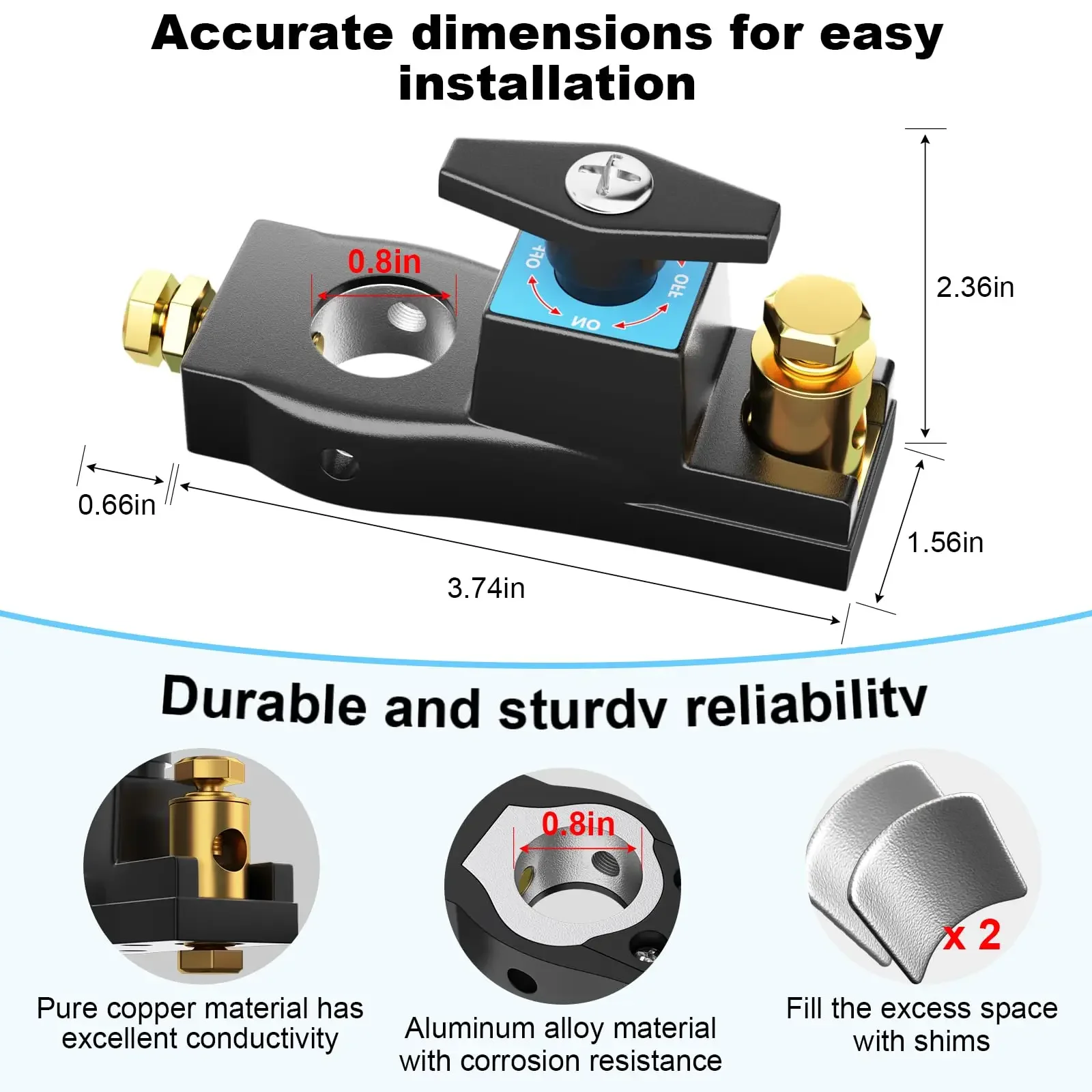 

Выключатель автомобильного аккумулятора Сверхмощный выключатель аккумулятора Общий ток Главный аккумулятор Изолятор отключения питания Выключатель аварии ﻿