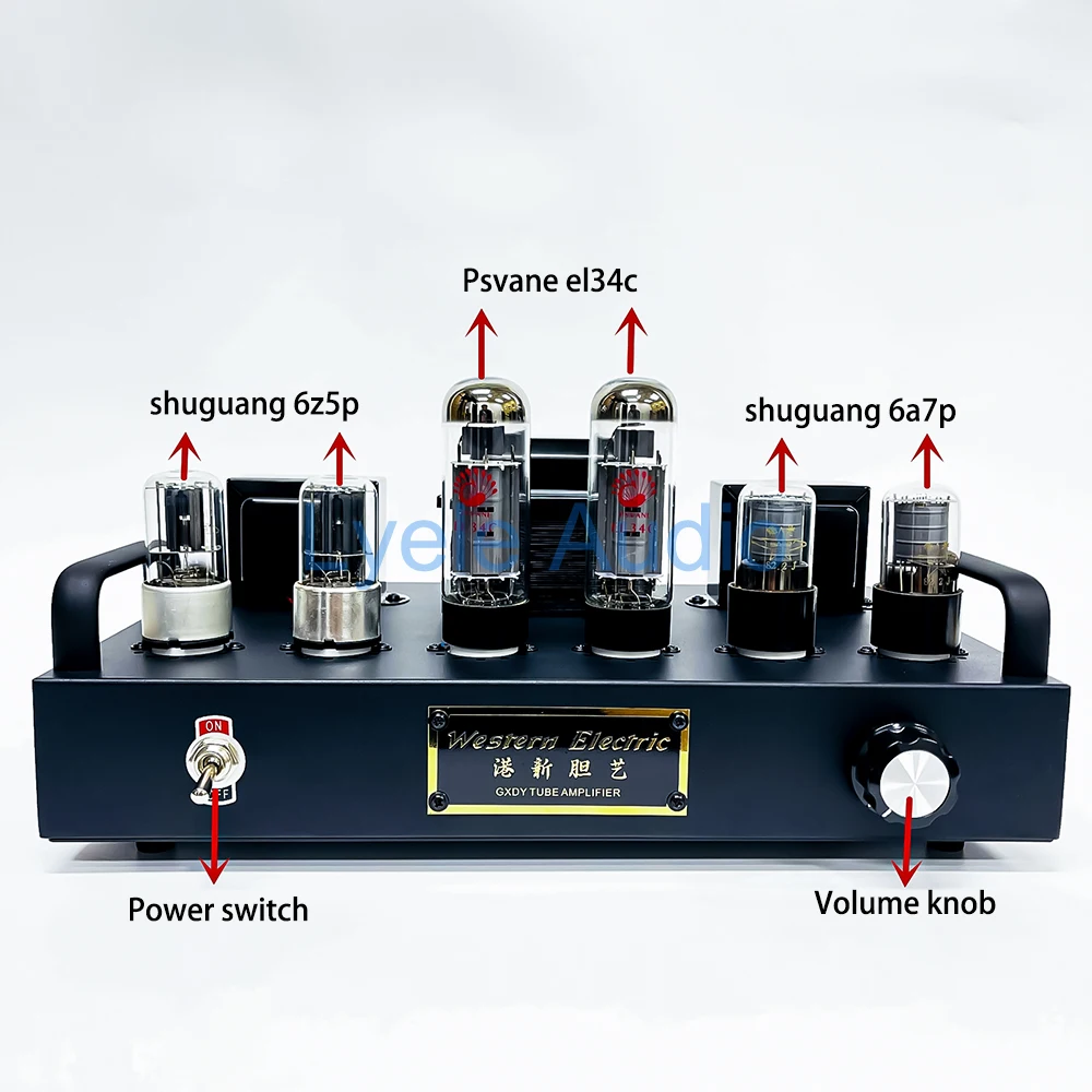 Lyele Audio 6p6p/el34 Amplificatore valvolare 7.5W * 2 Amplificatore audio audio HiFi di fascia alta con amplificatore valvolare Bluetooth Classe A
