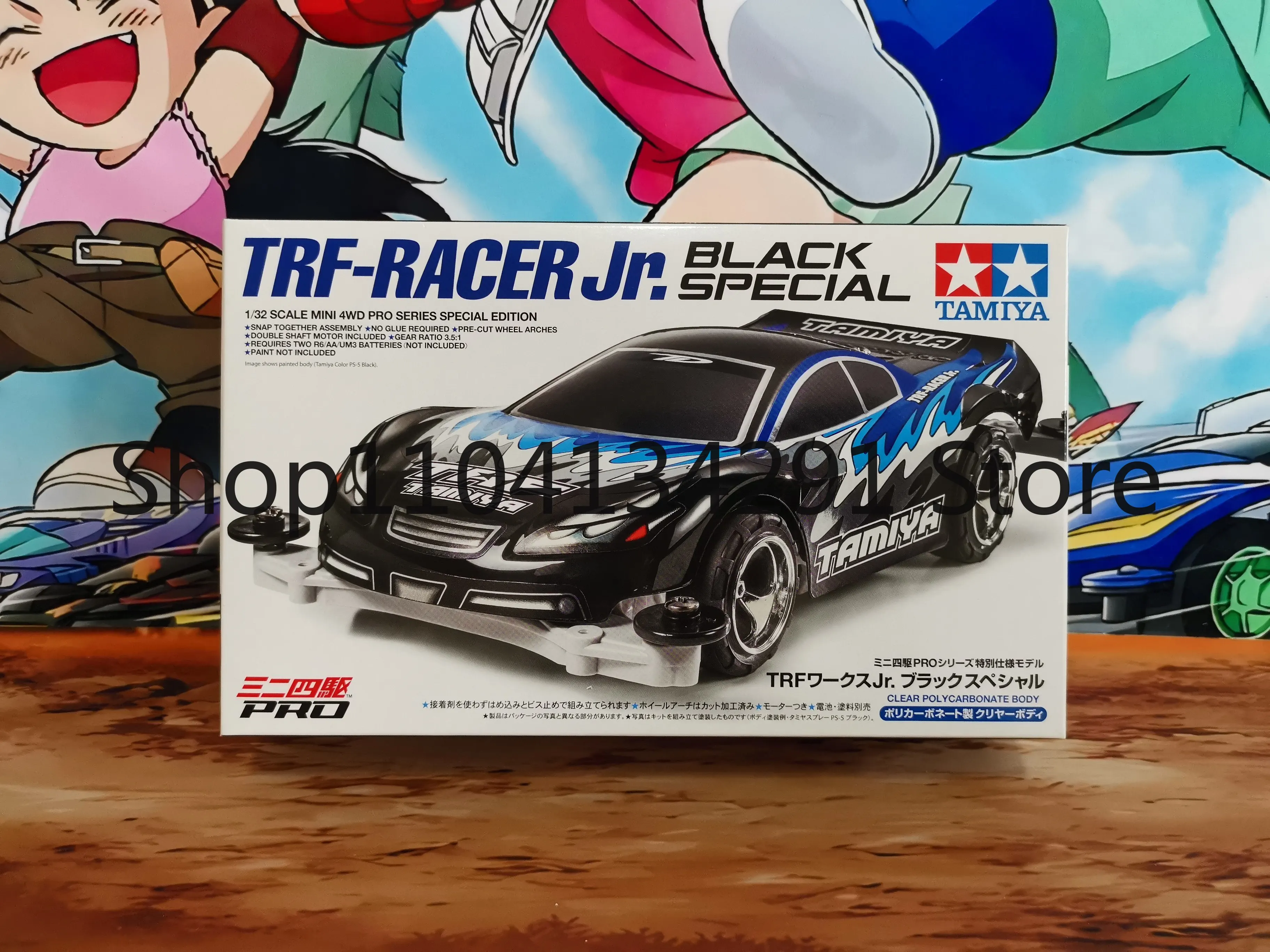 

Original Tamiya 95550 TRF Transparent White Base 4WD Brothers Mini 4WD Toy Model Collectible Birthday Gift