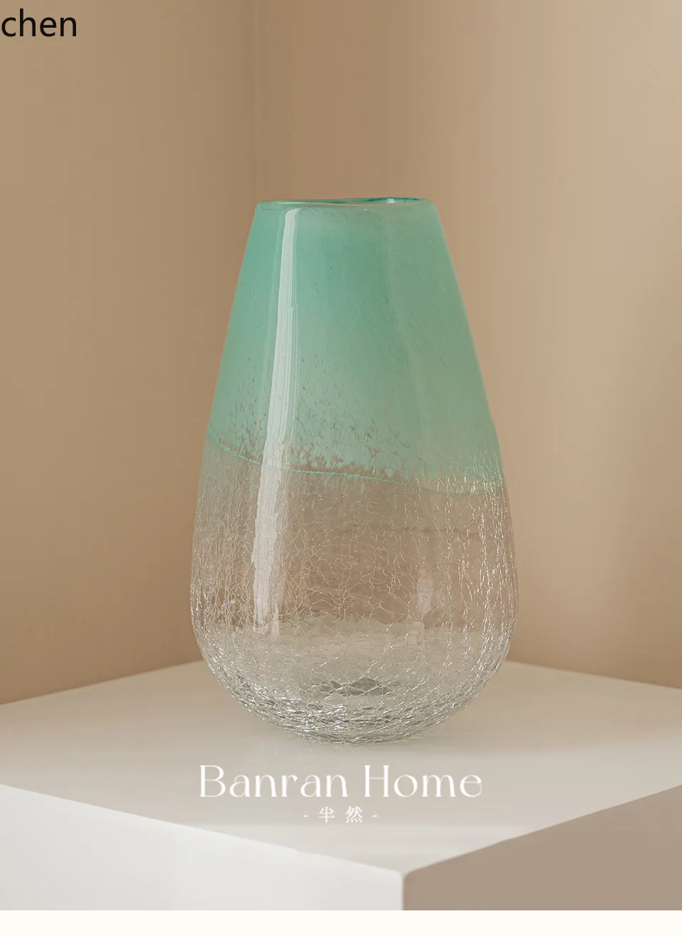 

Zml glass vase - vintage style hydroponic vase for living room, dining table, minimalist decorative ornament