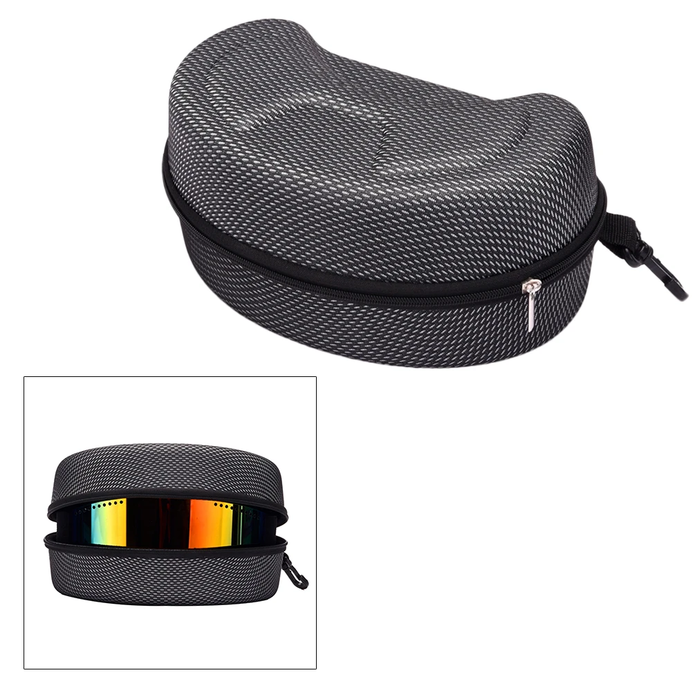 Large Cycling Eyewear Case Ski Goggles Box Shockproof Sunglasses Bag Motorcycle Bike Glasses Case Hard Zipper Glasses Box