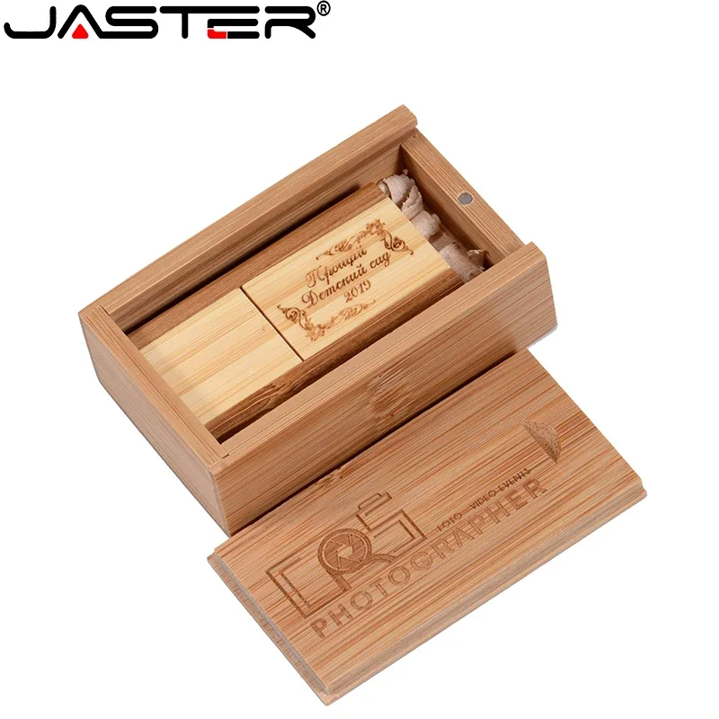 JASTER Rotatable USB Flash Drives 128GB Free custom logo Memory Stick 64GB Photography Creative Wedding Gift Pen Drive 32GB 16GB