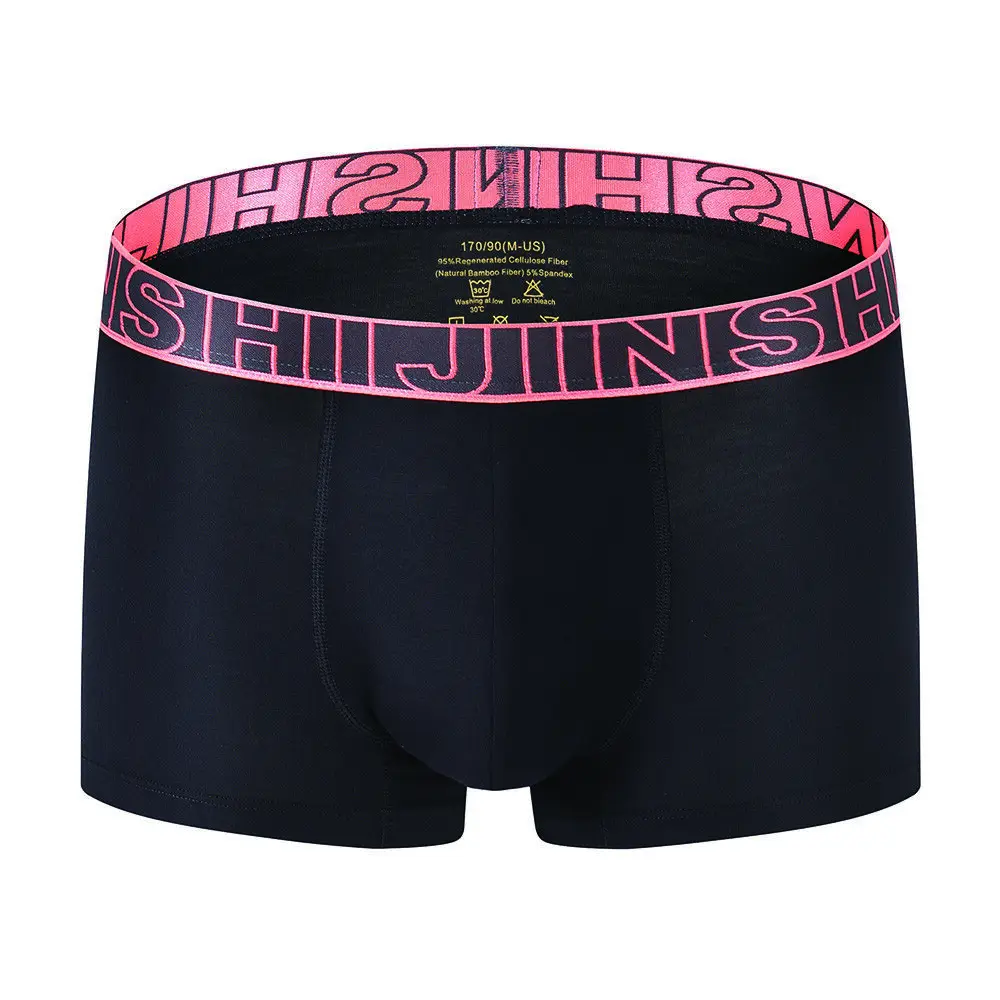 Zonbailon 3 Pack Men's Soft Bamboo Short Boxer Briefs Underwear Mens Trunks Boxers Briefs For Men