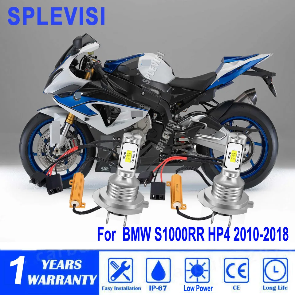 

motorcycle led bombillas led h7 load resistors canbus kit 12v For BMW S1000RR HP4 2010 2011 2012 2013 2014 2015 2016 2017 2018