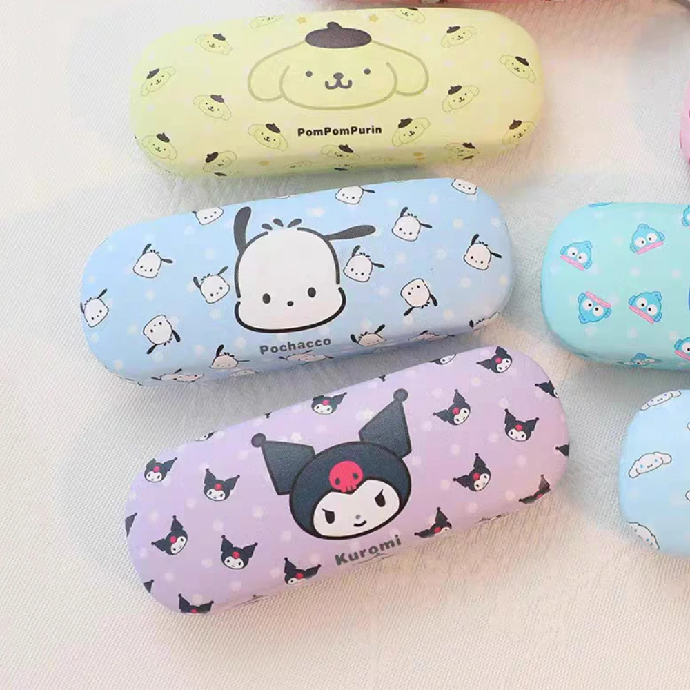 جديد أنيمي سانريو مرحبا كيتي كورومي النظارات المنظم لطيف الكرتون سينامورول الطالب قطرة واقية المحمولة النظارات