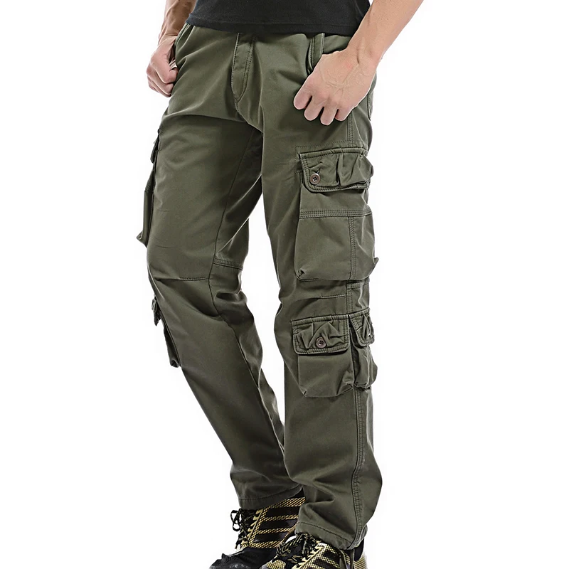drop shipping Men Fleece Cargo Pants Cotton Winter Men\'s Camouflage Trousers Military Pants ABZ104
