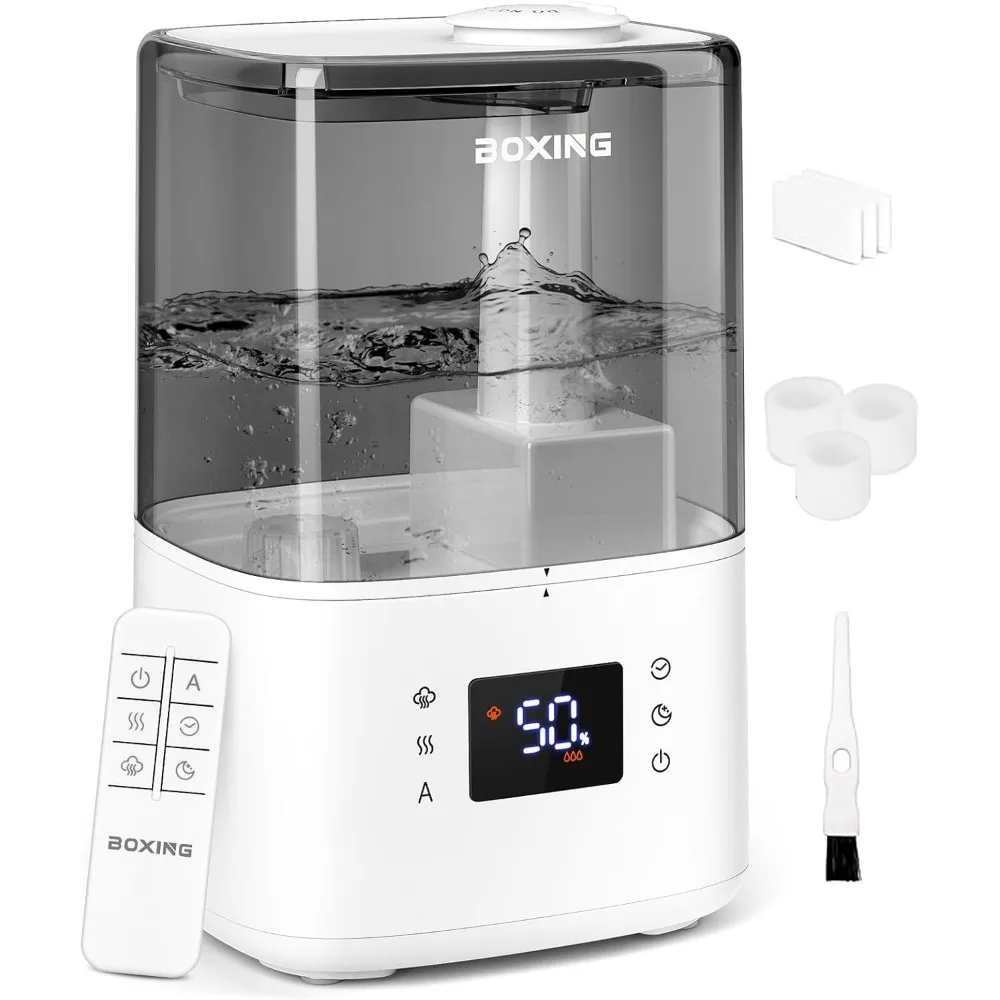 

Теплые и прохладные увлажнители тумана для спальни, большая комната, дом, увлажнитель воздуха с пультом дистанционного управления, ультразвуковой диффузор с верхним заполнением, увлажнитель с