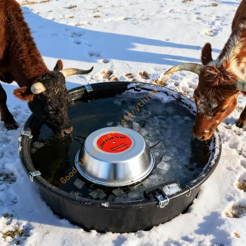 

1000W Floating Thermostatically Controlled Outdoor Pond Heater For Ponds & Livestock Drinking Troughs De-Icing 55KF