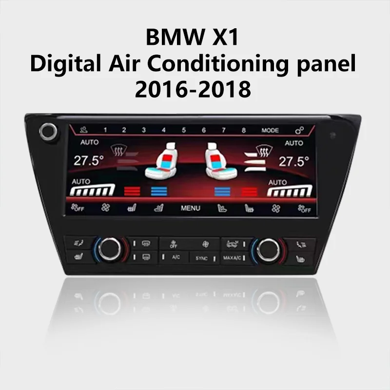 NAVIGUIDE Air Conditioning Climate Control Screen For BMW X1 2016 2017 2018 2019 2020 2021 2022 AC Panel Touch Board LCD Digital