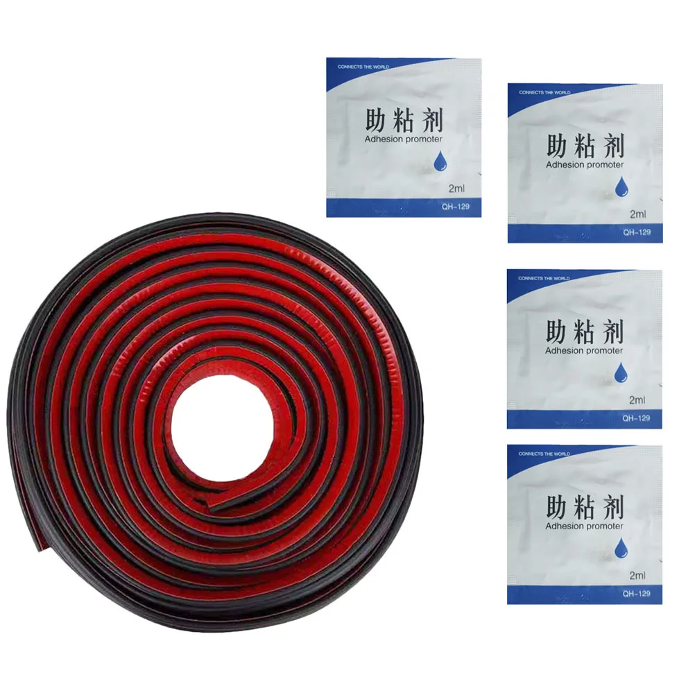 

1Set Double-Layer Car Door Soundproof Seal Strip Easy Apply Strong Adhesion Practical Windproof Strip for Window Frame