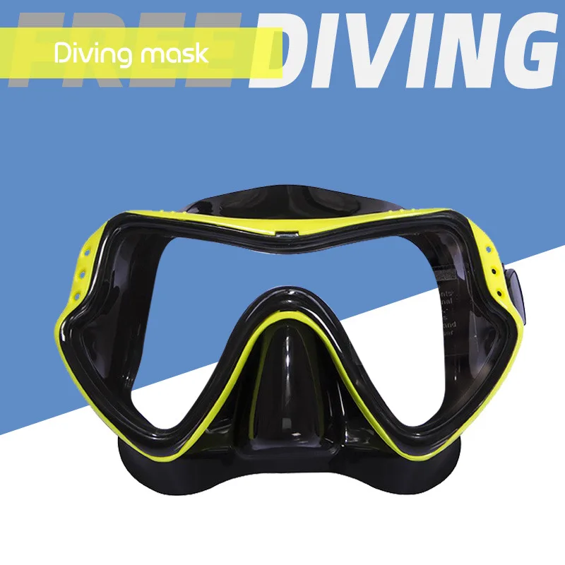 Large Frame Silicone Goggles Full Dry Snorkelling Mask Adult Men & Women Diving Goggles