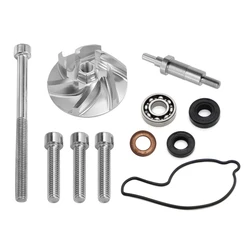 Water Pump Impeller Billet Shaft Complete Redo Kit For HONDA CRF450R CRF 450R 19215-MEB-670 19241-MEB-670 2002-2008 Rebuild Set