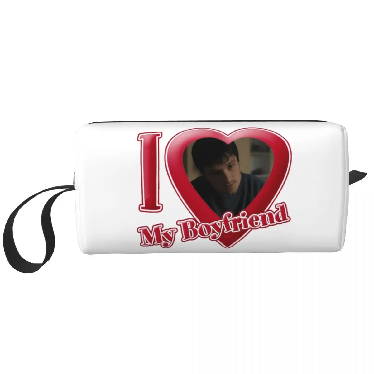 I Love Josh Hutcherson Makeup Bag Pouch Movie TV Actor Cosmetic Bag Travel Toiletry Bag Organizer Storage Purse Men Women