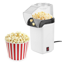 Automatic Hot Air Popcorn Machine Oil-free for Family Party Kitchen Gadgets Air Popcorn Popper