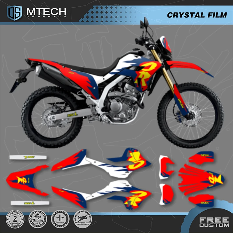 

Мотоциклетная графика DSMTECH для HONDA CRF300L 2021 для CRF300L для 2021 CRF 300L, фоновые наклейки, наборы наклеек-19